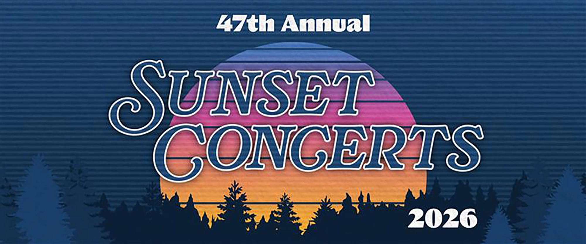 47th Annual Sunset Concerts logo banner