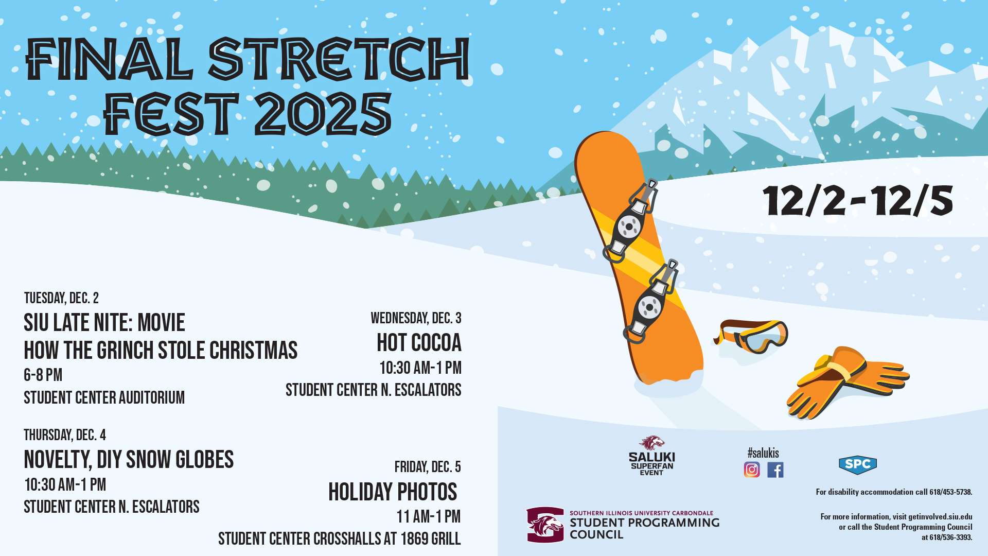 Final Stretch Fest, Dec 2-5th