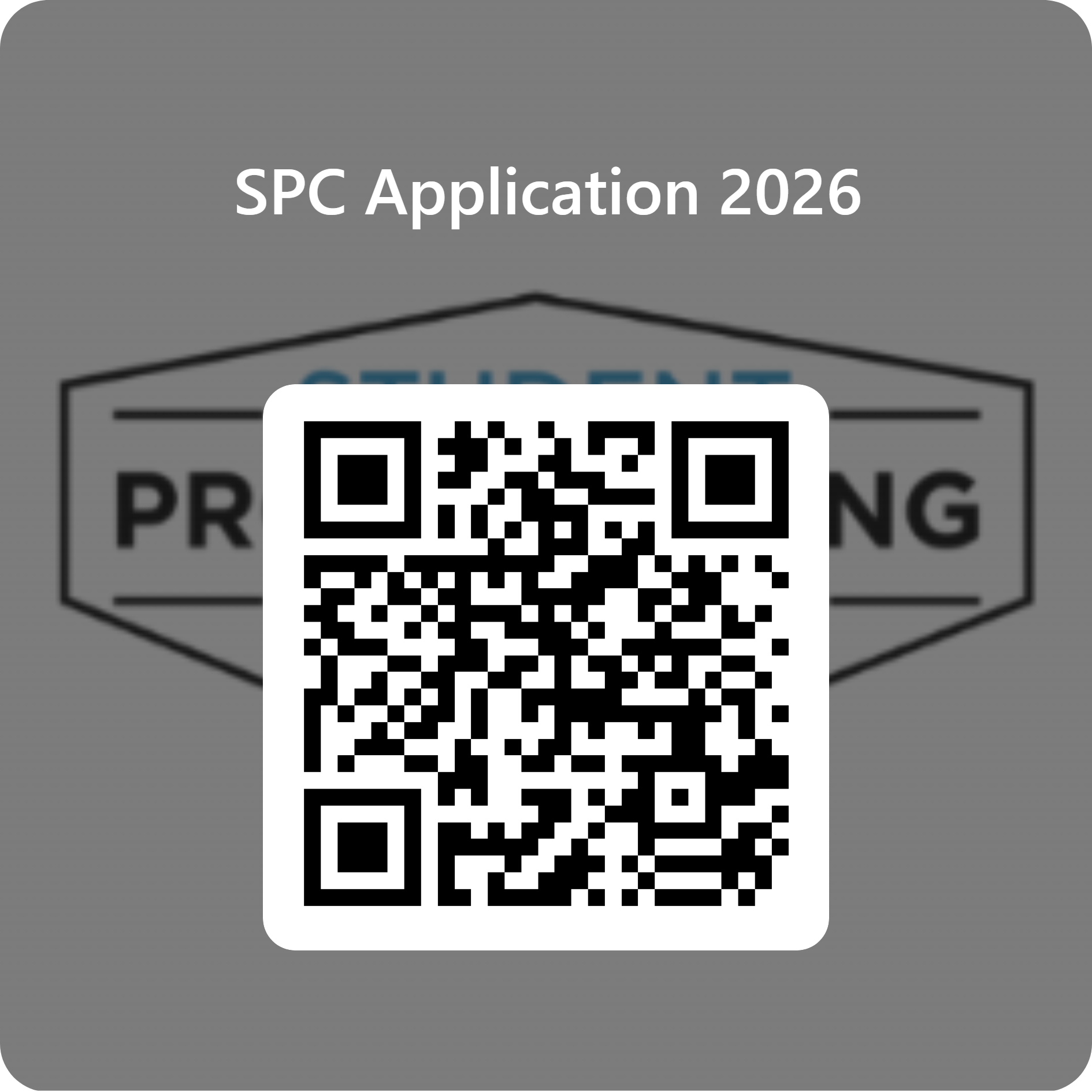 QR Code for SPC 2026 Application